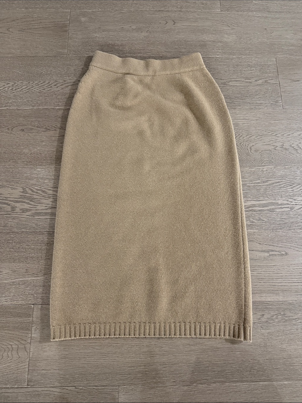 MaxMara Beige Knit Pencil Skirt - Women